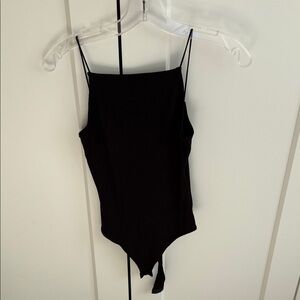 H&M Black Textured Knit Top